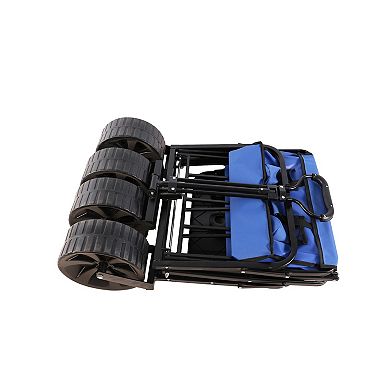 Whisen Folding Wagon Cart for Garden, Shopping, Beach