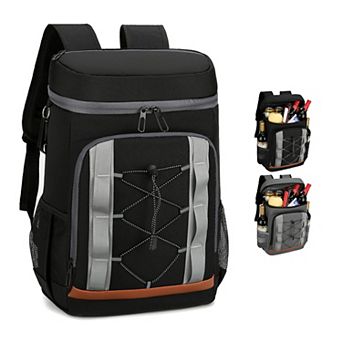 36-Can Leakproof Cooler Backpack 25L Insulated Bag for Picnic, Camping, Beach, Hiking, Fishing