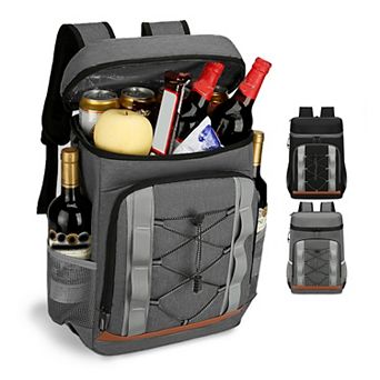 36-Can Leakproof Cooler Backpack 25L Insulated Bag for Picnic, Camping, Beach, Hiking, Travel
