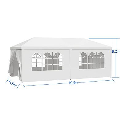 WOW PIONEER 10x20 Foot Outdoor Event Canopy Tent with Removable Sidewalls