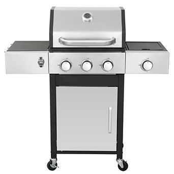 WOW PIONEER 3-Burner Propane Gas BBQ Grill with Side Burner