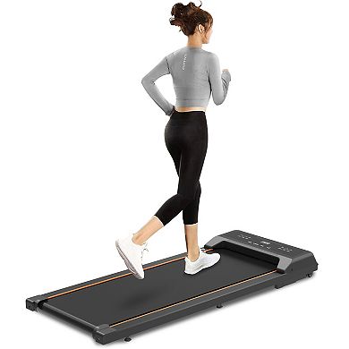 WOW PIONEER Compact Under Desk Treadmill with LED Display and Remote Control for Home Office