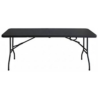 WOW PIONEER 6ft Folding Table Portable Plastic Table Camping Picnics Parties Foldable