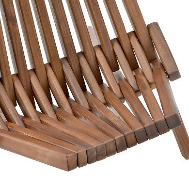 WOW PIONEER Folding Wood Chair for Indoor and Outdoor Use with Ergonomic Design