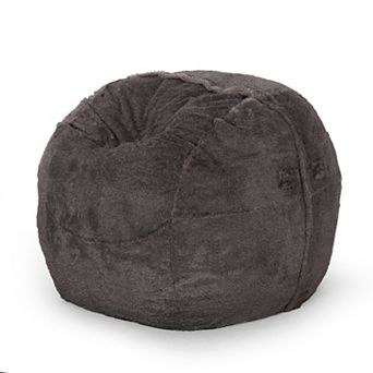 GOODSILO Modern 5 Foot Faux Fur Cozy Bean Bag Chair for Comfortable Lounging