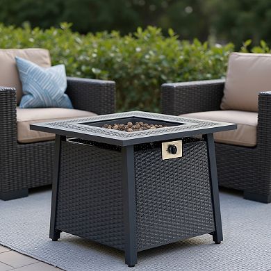 WOW PIONEER Propane Fire Pit Table with Adjustable Flame and Versatile Use