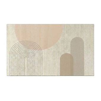 Anti Fatigue Kitchen Floor Mat with Geometric Line Pattern Cushioned Standing Rug