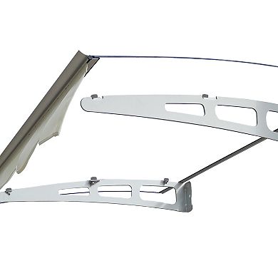 WOW PIONEER Solid Polycarbonate Door Window Awning with Valance for Wooden Walls