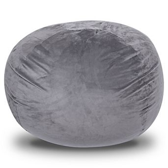 GOODSILO Plush Velvet Bean Bag Chair with Memory Foam Filling, Large Floor Seating for Lounging