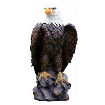 WOW PIONEER Majestic Eagle Garden Sculpture with Hand-Painted Detail