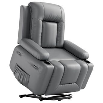 Oversized Power Lift Recliner Chair, Electric Recliner with Heat & Massage