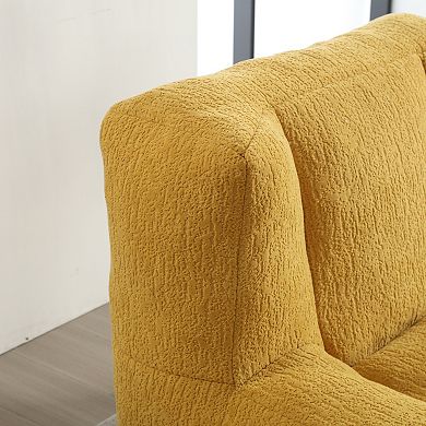 GOODSILO Premium Memory Foam Bean Bag Sofa Chair with Ottoman for Modern Living Spaces