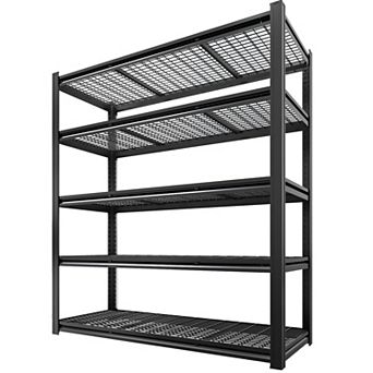 62" W x 24" D x 72" H 5T Garage Shelving Heavy Duty Metal Shelving
