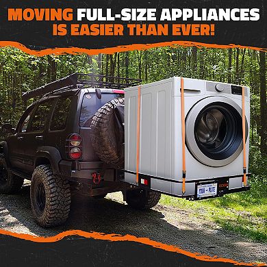 Mockins 40"x40"x6" Square Trailer Hitch Rack with License Plate Bracket