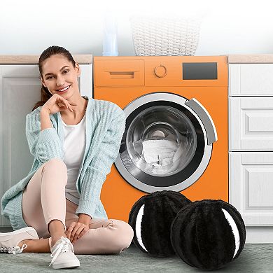 Cheer Collection Plush Faux Fur Ball Throw Pillow Decorative Accent Cushion for Sofa Bed