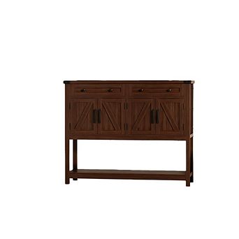 Buffet Sideboard Console Table with Storage Drawers and Bottom Shelf
