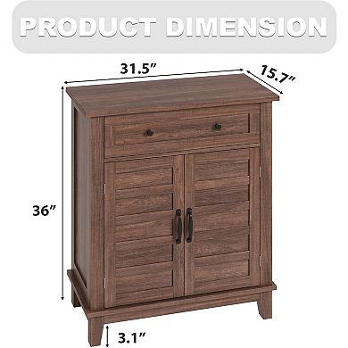 Sideboard Buffet Cabinet, Coffee Bar Storage Cabinet with Adjustable Shelves, Multi-Functional