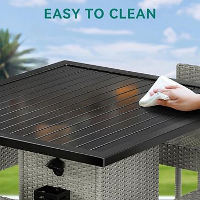 Outdoor Bar Set with Bottle Opener