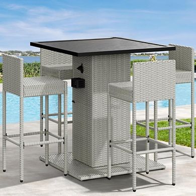 Outdoor Bar Set with Bottle Opener