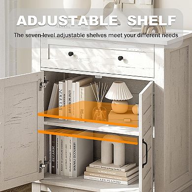 Sideboard Buffet Cabinet, Coffee Bar Storage Cabinet with Adjustable Shelves, Multi-Functional, 2pcs