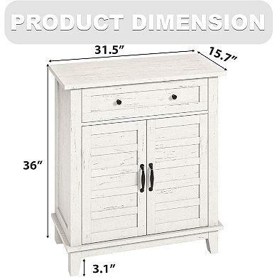 Sideboard Buffet Cabinet, Coffee Bar Storage Cabinet with Adjustable Shelves, Multi-Functional, 2pcs