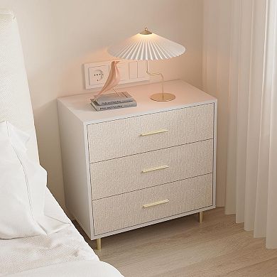 ANIXOL Small Chest of Drawers with 3 Drawers & Tapered Feet