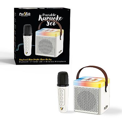 PurVolt Portable Karaoke Set Sing, Shine & Share the Fun Anywhere!