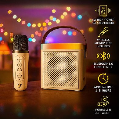 PurVolt Portable Karaoke Set Sing, Shine & Share the Fun Anywhere!