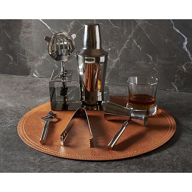 Stainless Steel Cocktail Shaker 6-Piece Gift Set