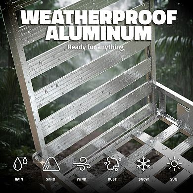 Mockins 50"x29"x8" Aluminum Cargo Rack Mobility Scooter Carrier with Ramp and Accessories