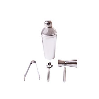 Stainless Steel Cocktail Shaker 4 pc Gift Set