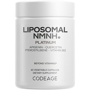 Codeage Liposomal NMNH Platinum, NMNH 500mg, Quercetin, 60 ct