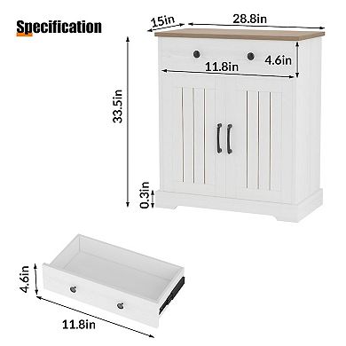 ANIXOL Compact Storage Cabinet with 2 Doors & 2 Drawers