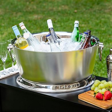Stainless Steel Single Wall Beverage Tub - 6.5 Gallon