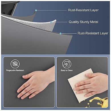 Automatic Motion Sensor Trash Can with Soft Close Lid and Handle