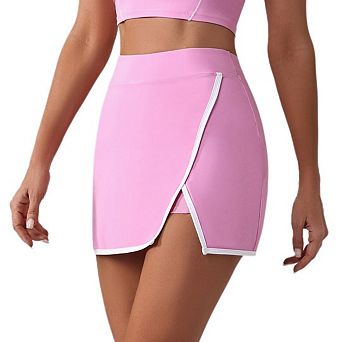 Women's High-Waisted Yoga Skirt Short with Pockets Breathable Skort Running Fitness Sports Tennis