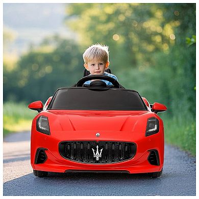 Ride On Car Licensed Maserati GranCabrio, 12V Powered Motorized Car for Children with Remote Control