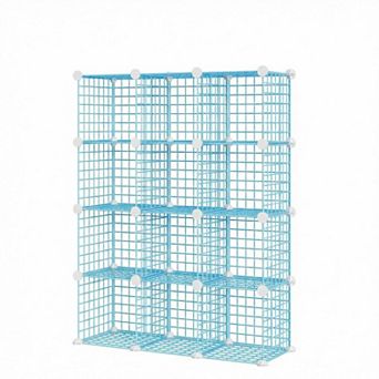 ANIXOL 12-Cube Wire Storage Organizer Shelf
