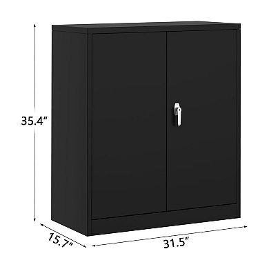 ANIXOL Locking Wall Mount Steel Storage Cabinet with Adjustable Shelves