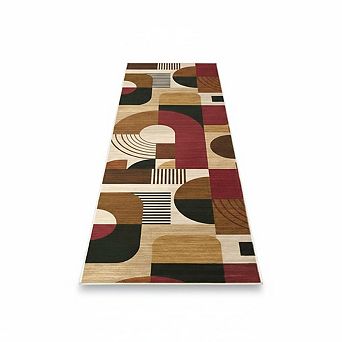 ANIXOL Boho Geometric Washable Non-Slip Area Rug