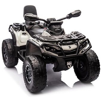 2 Seater Ride On ATV for Kids, 24V Licensed Can-Am Electric ATV Car for Kids