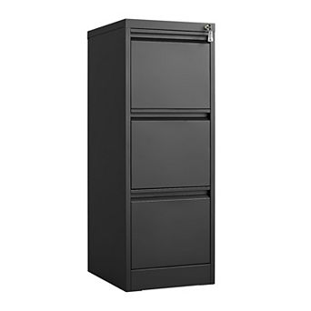 ANIXOL Heavy Duty Vertical Metal File Cabinet with Lock for Home Office