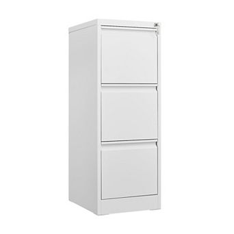 ANIXOL Heavy Duty Vertical Metal File Cabinet with Lock for Home Office