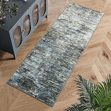 ANIXOL Washable Vintage Low-Pile Non-Slip Area Rug