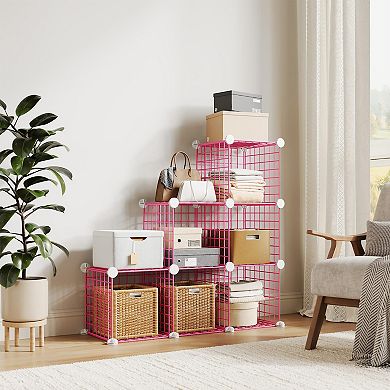 ANIXOL 6-Cube Wire Storage Organizer Shelf