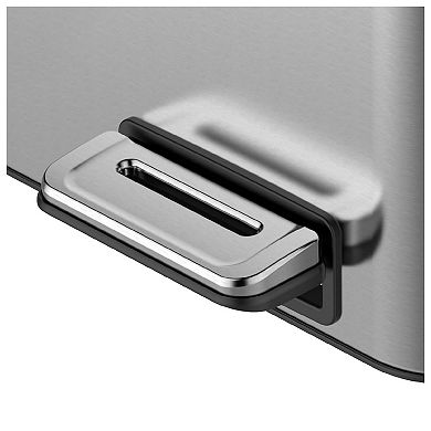 Three Compartment Trash Can - 60L/16 Gal Stainless Steel Kitchen Trash Can