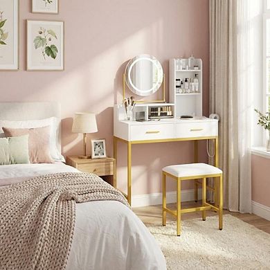 ANIXOL Vanity Desk with LED Mirror