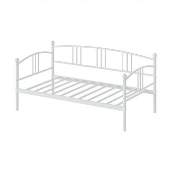 IDEALHOUSE Twin Daybed with Arched Headboard, Metal Frame & Optional Trundle