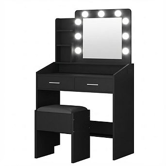 ANIXOL Vanity Desk with Lighted Mirror