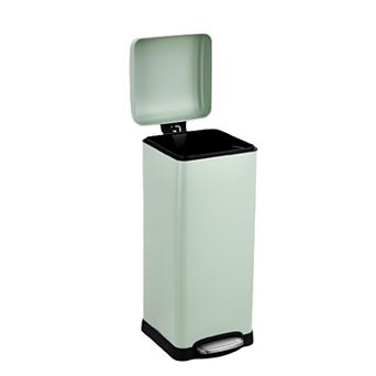 8 Gallon / 30 Liter Trash Can with Soft-Close Lid, Stainless Steel Garbage Can